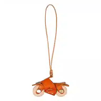 尚先生 头层摩托车真皮包包挂饰钥匙扣后视镜装饰包包 牛皮 挂件 男女同款情侣款