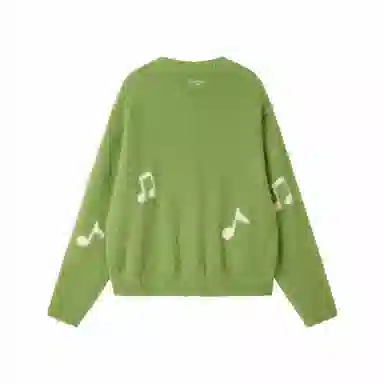 LOVE ME LATER Faux Mink Jacquard Cardigan