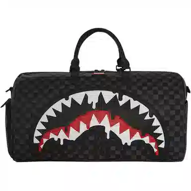 Sprayground Sharks in Paris Travel Bag Black
