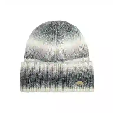 红豆 冬季保暖渐变彩虹扎染针织 腈纶 绒线帽 男女同款情侣款