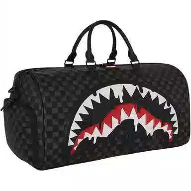 Sprayground Sharks in Paris Travel Bag Black