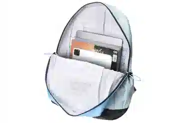 COEXISTENCE Patchwork Backpack Blue