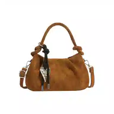 JANE KLAIN Vintage Suede Cloud Bag