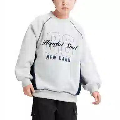 左西卫衣 加绒圆领保暖防静电耐磨透气 儿童款