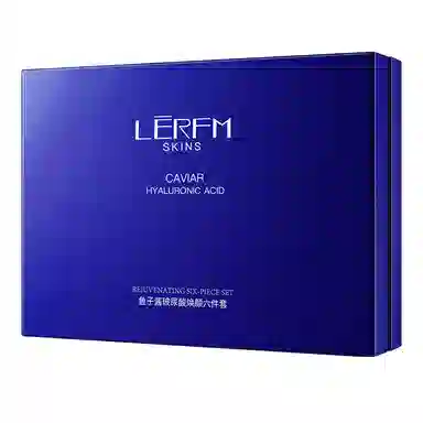 蓝尼芳可 鱼子酱玻尿酸焕颜六件套 舒缓提亮紧致保湿滋润补水去角质去黑头控油清洁收缩毛孔淡化细纹