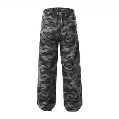 大卫贝肯 美式复古街头迷彩设计时尚流行个性日常通勤百搭舒适休闲裤 男女同款