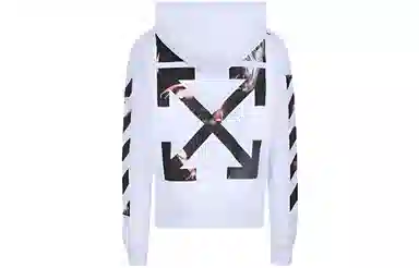 OFF-WHITE Caravaggio Arrow Hoodie White
