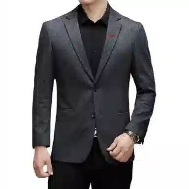 大白鲨 品牌轻奢高档休闲时尚百搭西服高级感正装商务单西上衣西装 男款