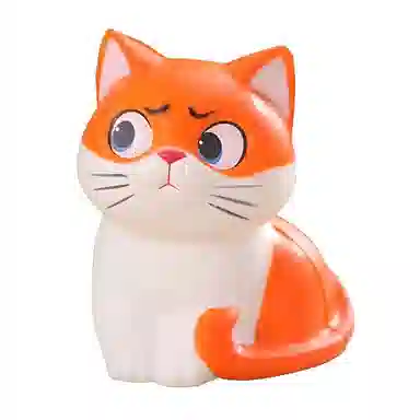 熊堡岛 猫咪系列 高颜值慢回弹捏泥感 萌趣可爱解压神器创意小众潮流设计 成人小孩无聊发呆感官玩具 捏捏乐