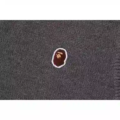 A BATHING APE V-Neck Knit Vest Black