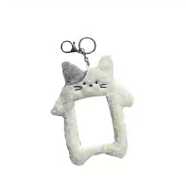 心水好物 日韩可爱黄油君小猫小兔卡通爱豆小卡展示保护套 毛绒 挂件 男女同款情侣款