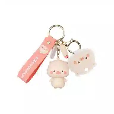 咕轹 小猪萌萌 可爱猪猪公仔钥匙扣 创意整蛊玩具