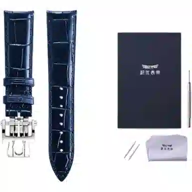 积优 江诗丹顿代用鳄鱼皮表带 适用传承艺术大师伍陆之型 男女通用 黑色棕色蓝色