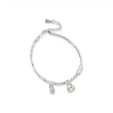 【999银胖福】 色菲尔 小胖福盘缠手饰 甜美可爱精致优雅气质高级复古新中式森系清醒时尚日常通勤百搭#好运 足银 手链 女款