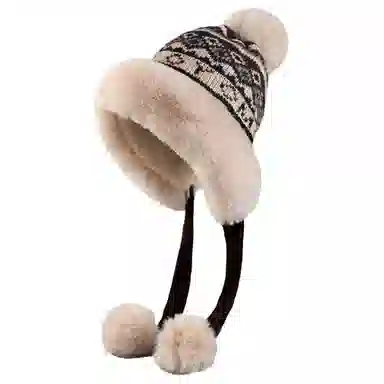 梦特娇 护耳防寒 毛线 绒线帽 男女同款情侣款