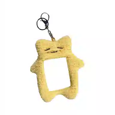 心水好物 日韩可爱黄油君小猫小兔卡通爱豆小卡展示保护套 毛绒 挂件 男女同款情侣款