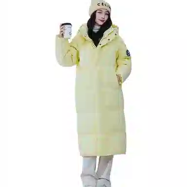 雅鹿 东北极寒长款加厚保暖羽绒服 男女同款