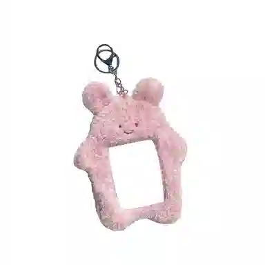 心水好物 日韩可爱黄油君小猫小兔卡通爱豆小卡展示保护套 毛绒 挂件 男女同款情侣款