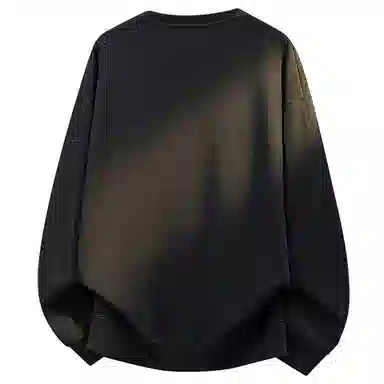 大卫贝肯 美式潮牌重磅纯色曼巴棉文章字母印花设计宽松舒适日常通勤百搭长袖圆领卫衣 男女同款