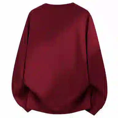 大卫贝肯 美式潮牌重磅纯色曼巴棉文章字母印花设计宽松舒适日常通勤百搭长袖圆领卫衣 男女同款