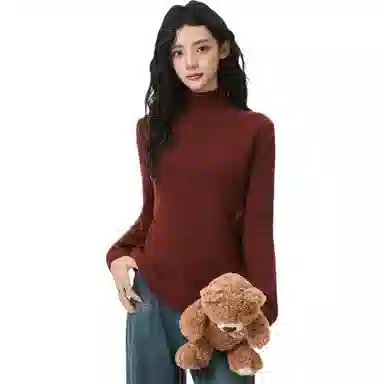 淑好百 修身百搭高领休闲风毛衣 女款