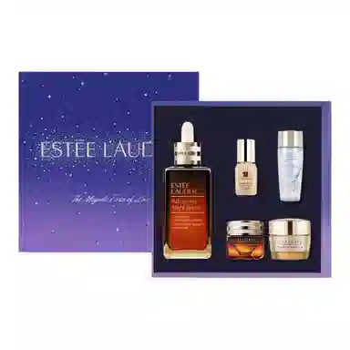 雅诗兰黛 第七代小棕瓶精华液护肤套装 保湿滋润 五件套 限定星空礼盒