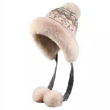 梦特娇 护耳防寒 毛线 绒线帽 男女同款情侣款