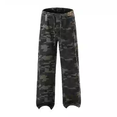 大卫贝肯 美式复古街头迷彩设计时尚流行个性日常通勤百搭舒适休闲裤 男女同款