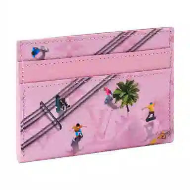 Louis Vuitton Porte Carte Double Pink