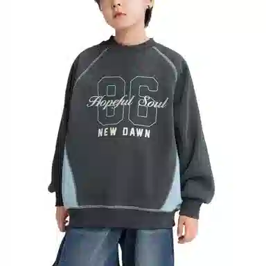 左西卫衣 加绒圆领保暖防静电耐磨透气 儿童款