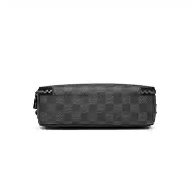 FAIRWHALE Embossed Logo Shoulder Bag Black