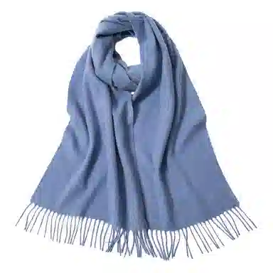 红豆 简约轻盈时尚百搭优雅 山羊绒 绒线围巾 男女同款情侣款