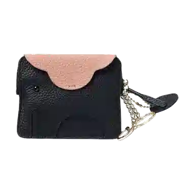 掐尖 可爱小象硬币包钥匙扣收纳包 头层牛皮 零钱包 常规 女款 多色