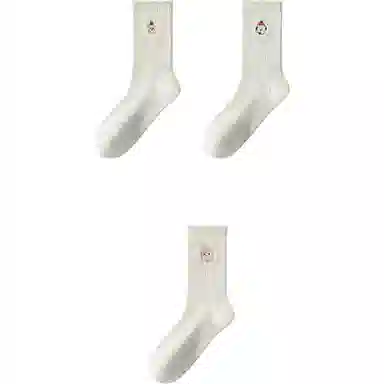 妮轻 纯棉可爱卡通甜美中筒袜 女款