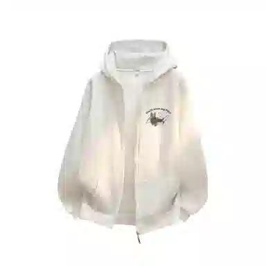 Duoyi Retro Dog Print Hoodie