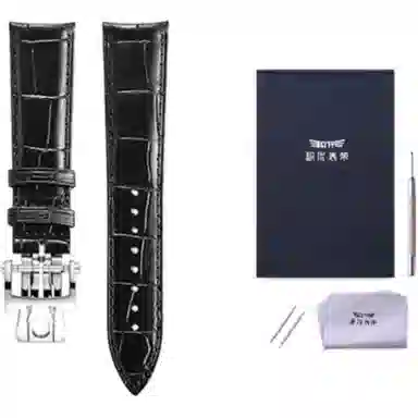 积优 江诗丹顿代用鳄鱼皮表带 适用传承艺术大师伍陆之型 男女通用 黑色棕色蓝色