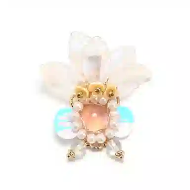 如花梦 幻彩鲤鱼侧边刘海夹古风 琉璃 发夹 女款