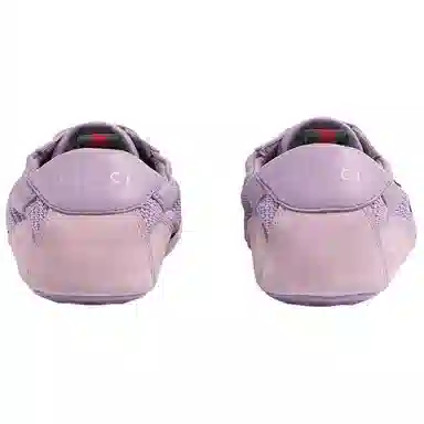 GUCCI Shift Suede Low Top Sneakers Purple