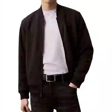 Calvin Klein Zip Fleece Baseball Jacket