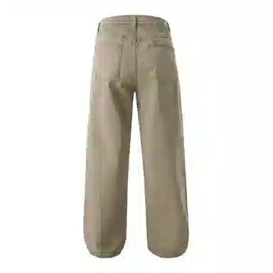 大卫贝肯 美式经典高街潮流基础款纯棉直筒百搭长裤休闲裤 男女同款