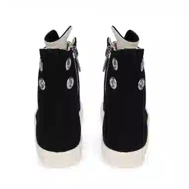 Rick Owens High-Top Sneakers Black
