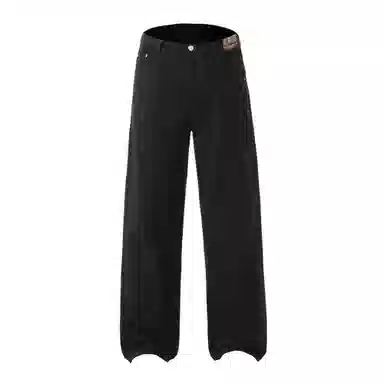 大卫贝肯 美式经典高街潮流基础款纯棉直筒百搭长裤休闲裤 男女同款