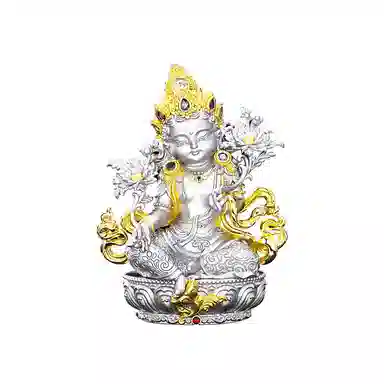 【禅意美学】 喜三福 新中式藏传文化绿度母铜雕佛像艺术收藏文玩饰品  办公室茶室卧室装饰 招财纳福 #好运 铜 首饰配件 男女同款情侣款