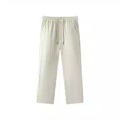 森马 宽松直筒纯色百搭系带休闲裤 男款