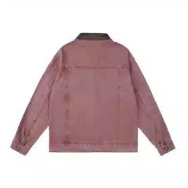 美式复古水洗翻领潮流情侣夹克 高街痞帅休闲百搭牛仔外套 男款