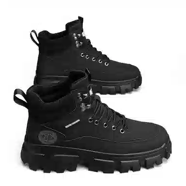 皮革 街头潮流英伦风多用途户外休闲 及踝 马丁靴 男款