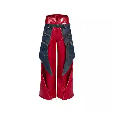 START EXCEED END Wide Leg Leather Pants