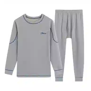 贴身领域 发热柔软抗寒长袖长裤保暖套装 男款