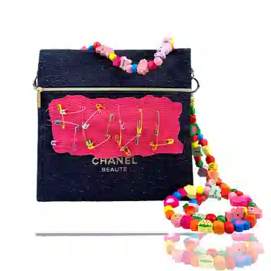 CHANEL Custom Makeup Bag Dopamine Building Blocks Chain