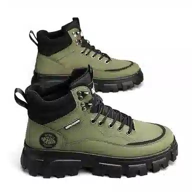 皮革 街头潮流英伦风多用途户外休闲 及踝 马丁靴 男款